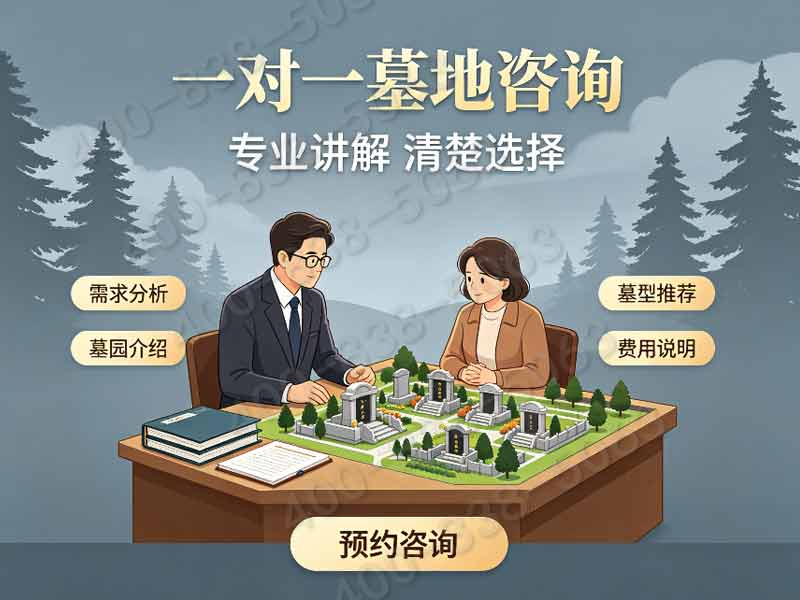 北京昌平天寿园内传统墓地图